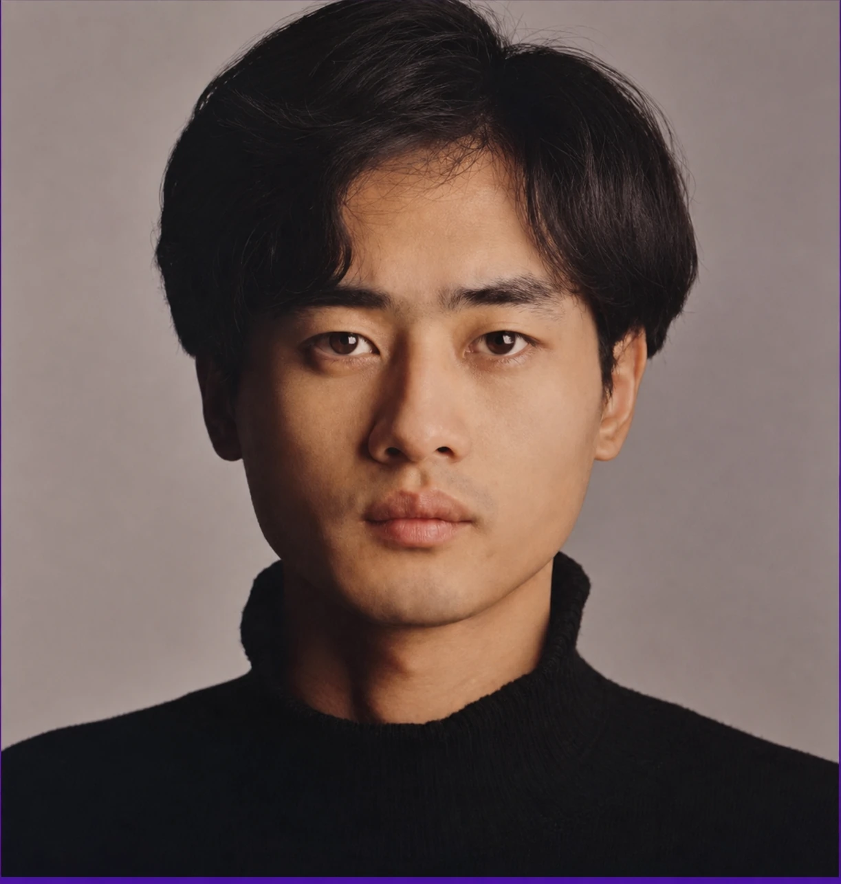 软光案例:柔和均匀照明下的男性肖像
